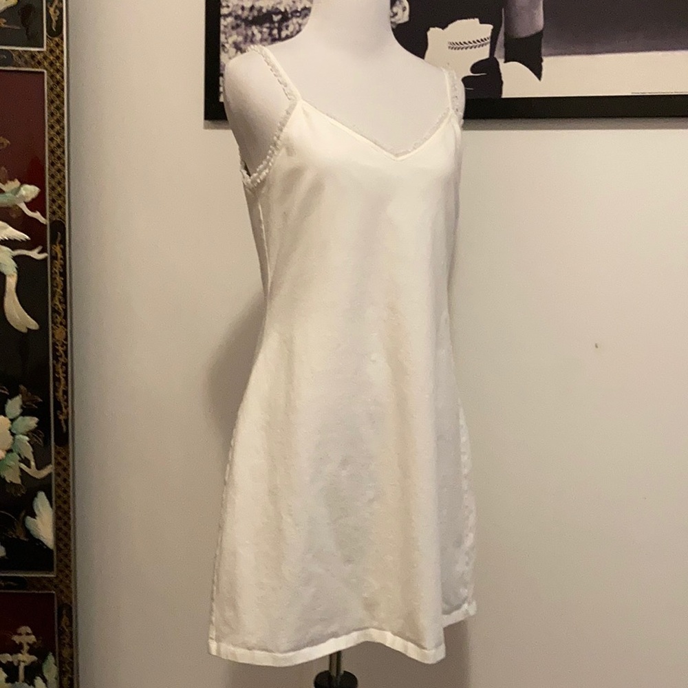 Moda International White Spaghetti strap dress L